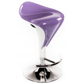 Барный стул Mario бело-фиолетовый