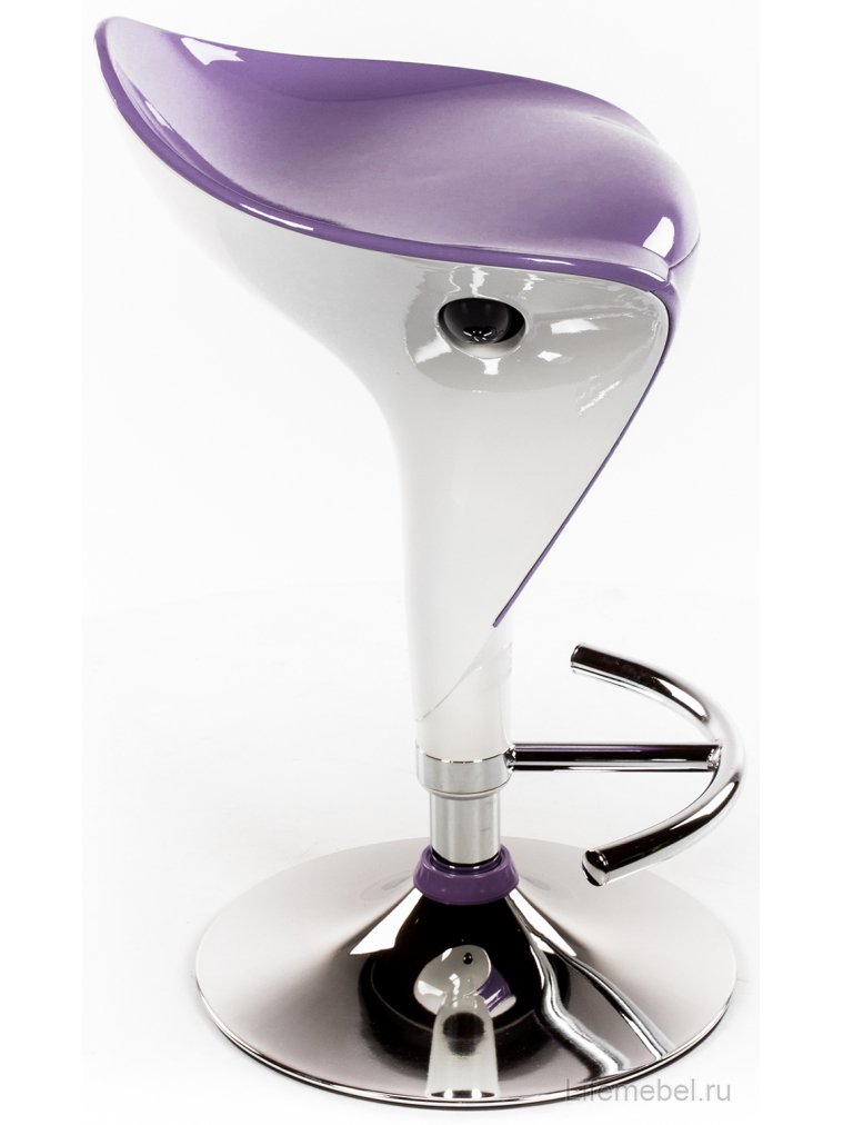 Барный стул Mario бело-фиолетовый