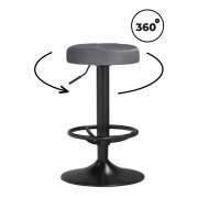 темно-серый велюр / черный