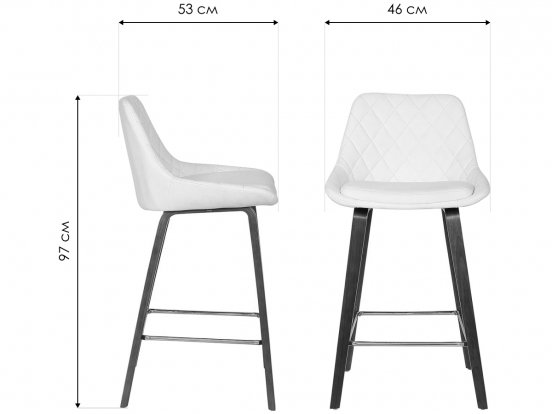 Барный стул JY3049 белый