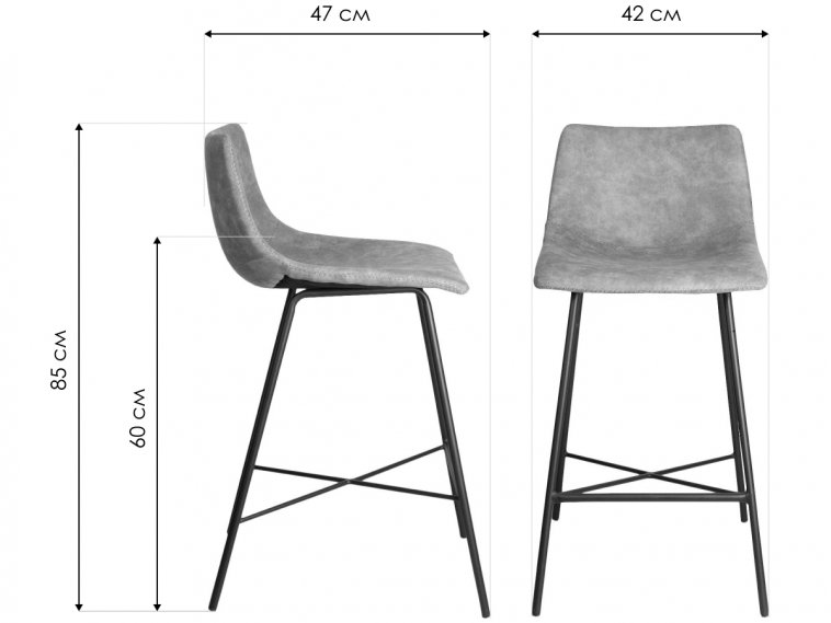 Барный стул Mexico коричневый / коричневая нить