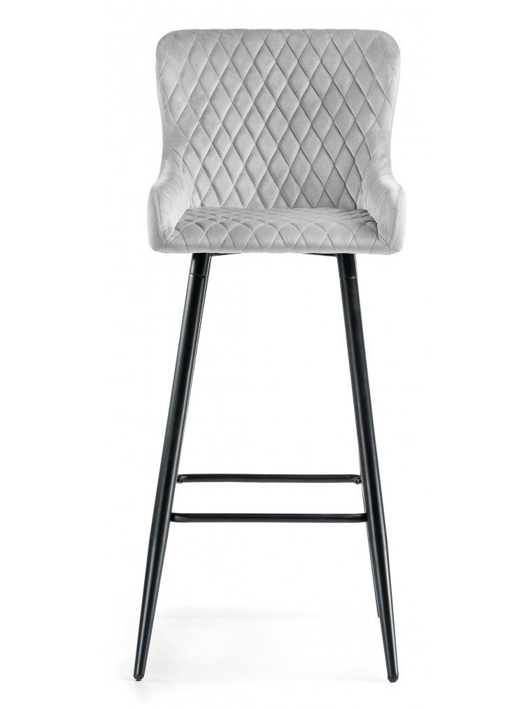 Барный стул Mint light gray / black