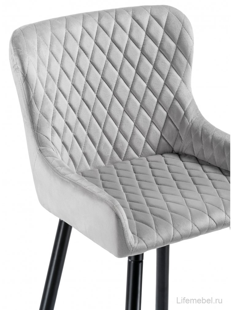 Барный стул Mint light gray / black