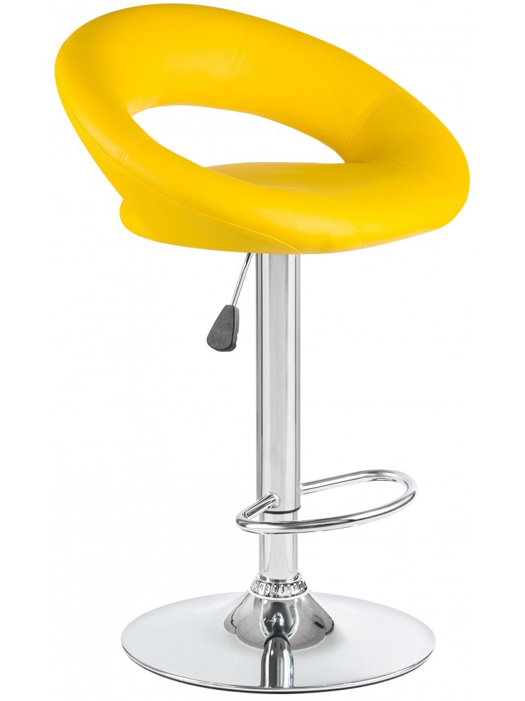 Барный стул 5001-LM Mira желтый / хром
