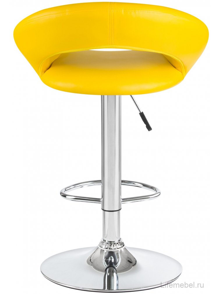 Барный стул 5001-LM Mira желтый / хром