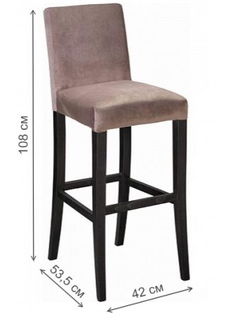 Барный стул Монако сильвер