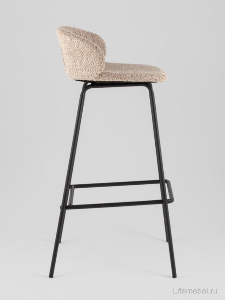 Барный стул Элли букле кофейный