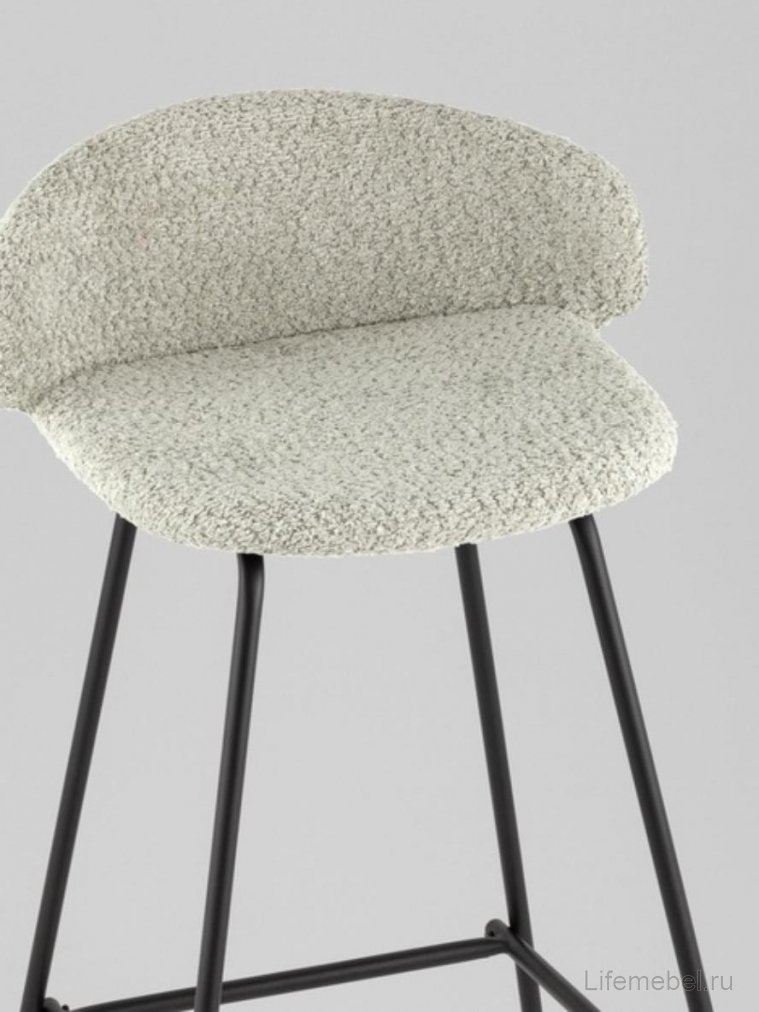 Барный стул Элли букле мятный