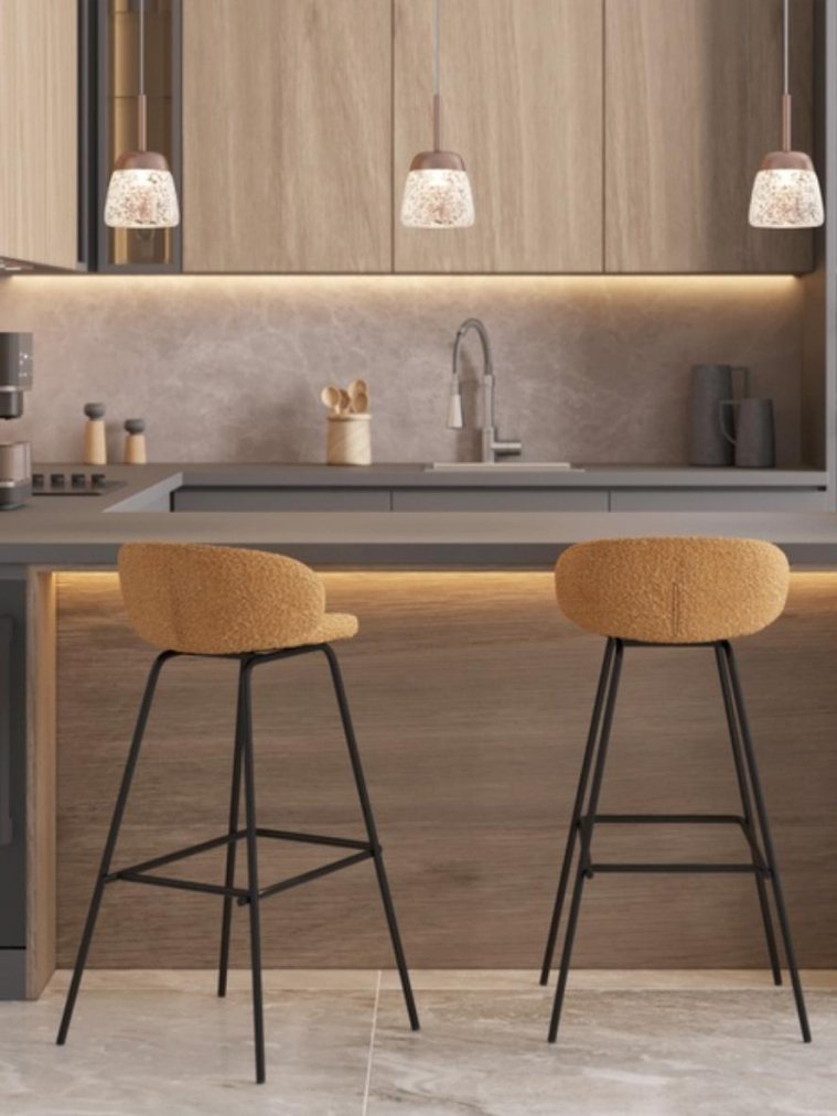 Барный стул Элли букле охра