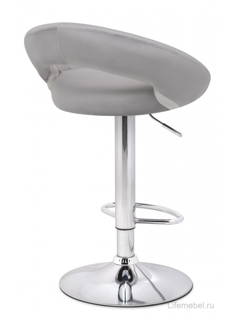 Барный стул Oazis gray fabric / chrome