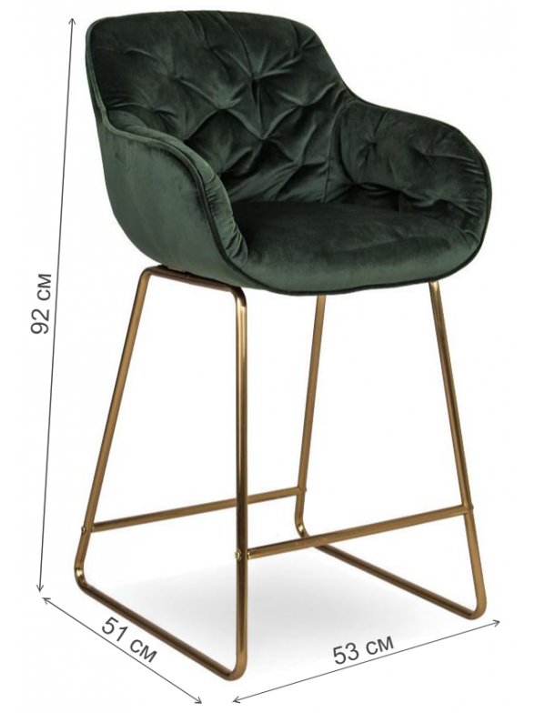 Барный стул D12 68ac / golden