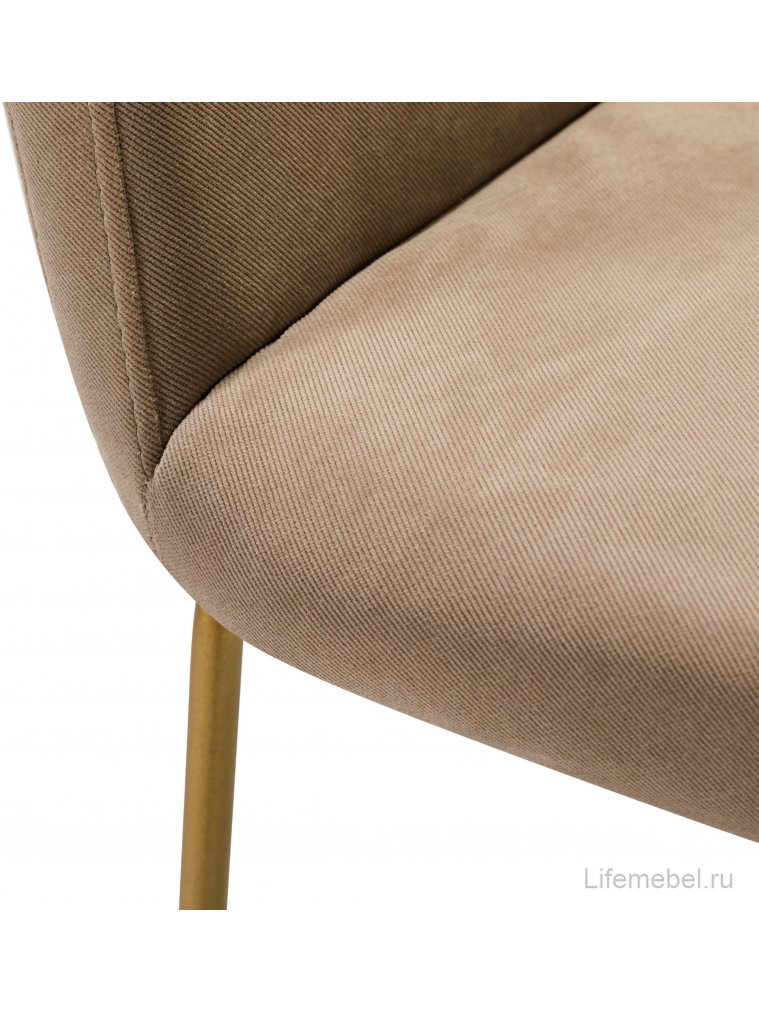 Барный стул Oscar Diag beige / линк золото