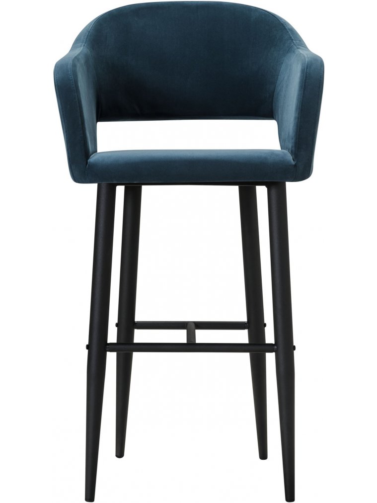 Барный стул Oscar Diag blue / черный