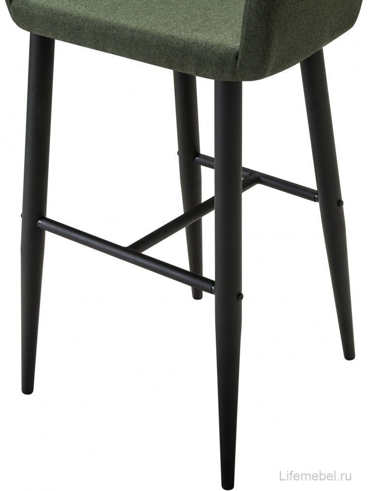 Барный стул Oscar тёмно-зеленый / черный