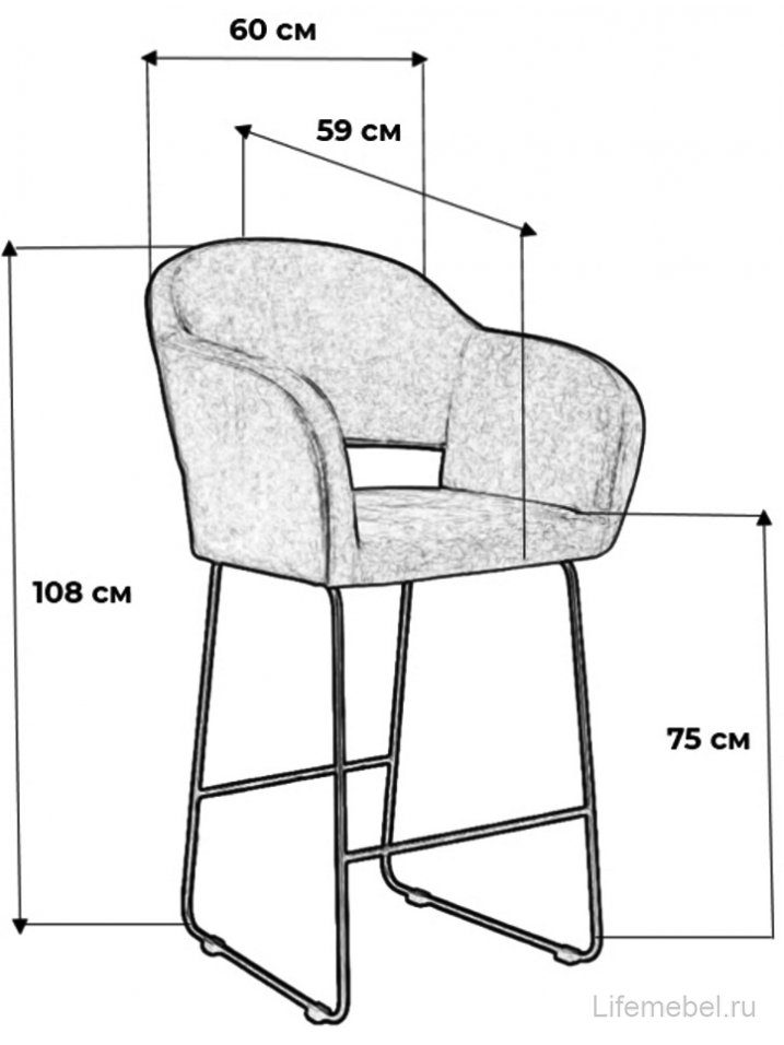 Барный стул Oscar тёмно-зеленый / золото линк