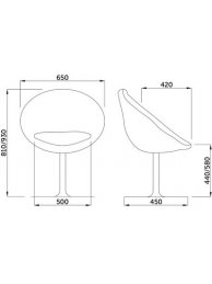 Барный стул Paris кремовый