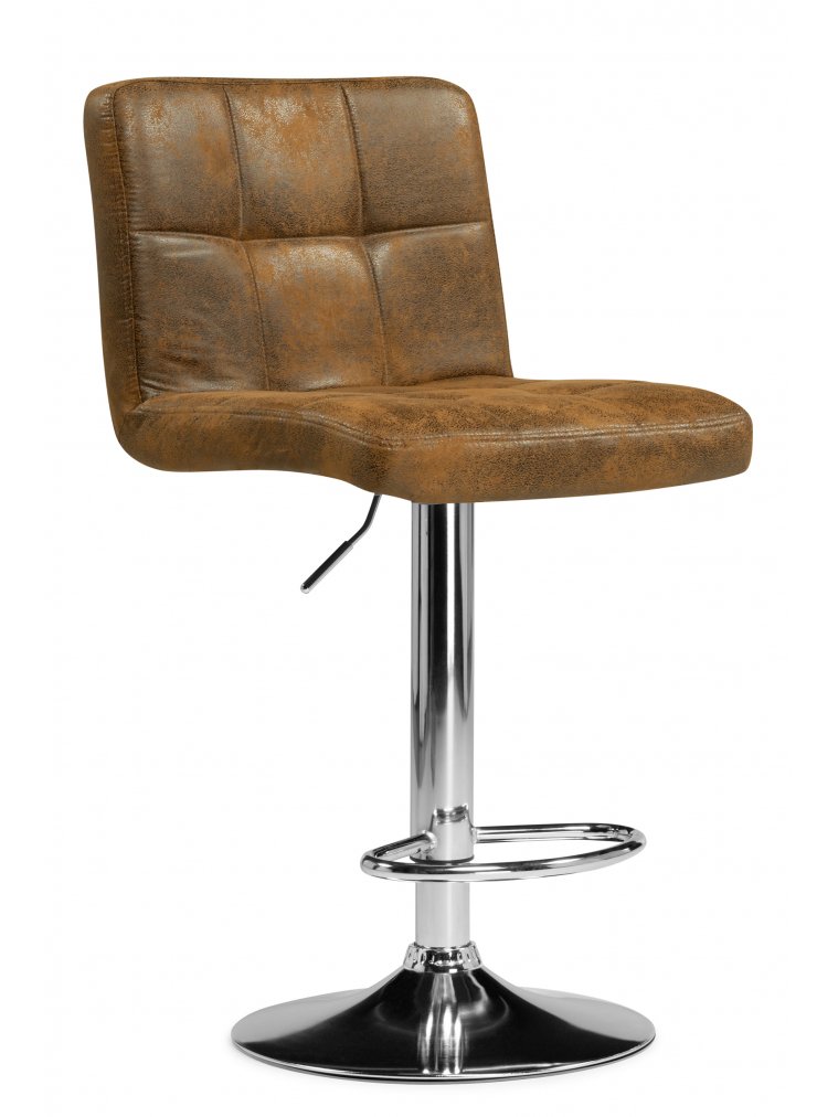 Барный стул Paskal коричневый / хром