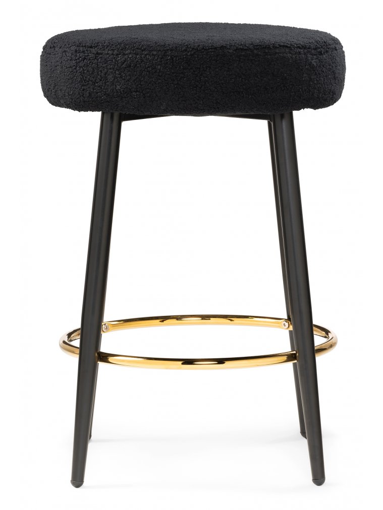 Барный стул Plato black fabric