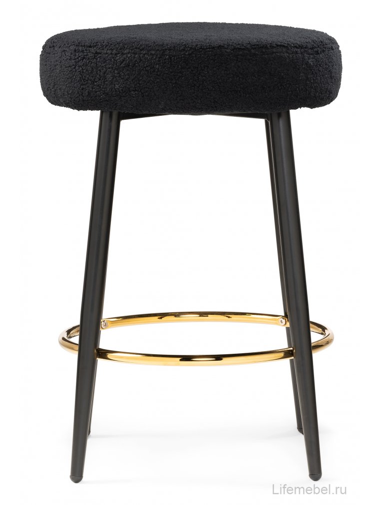 Барный стул Plato black fabric