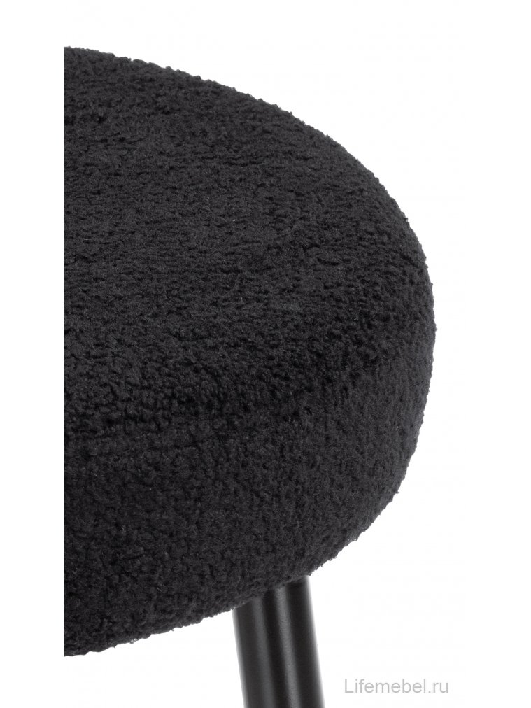 Барный стул Plato black fabric