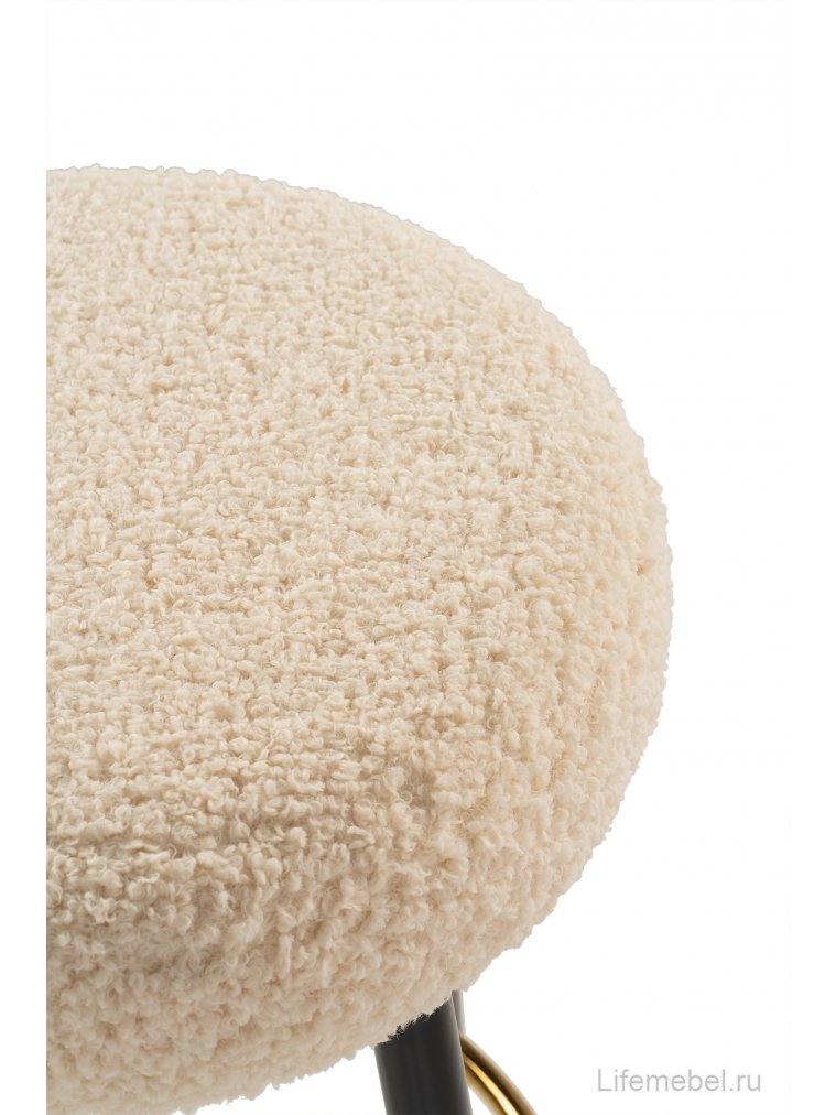 Барный стул Plato white fabric