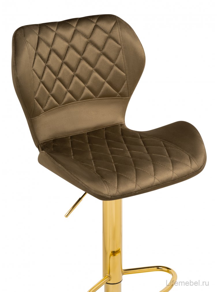 Барный стул Porch cappuccino / gold