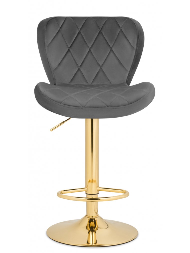 Барный стул Porch dark gray / golden