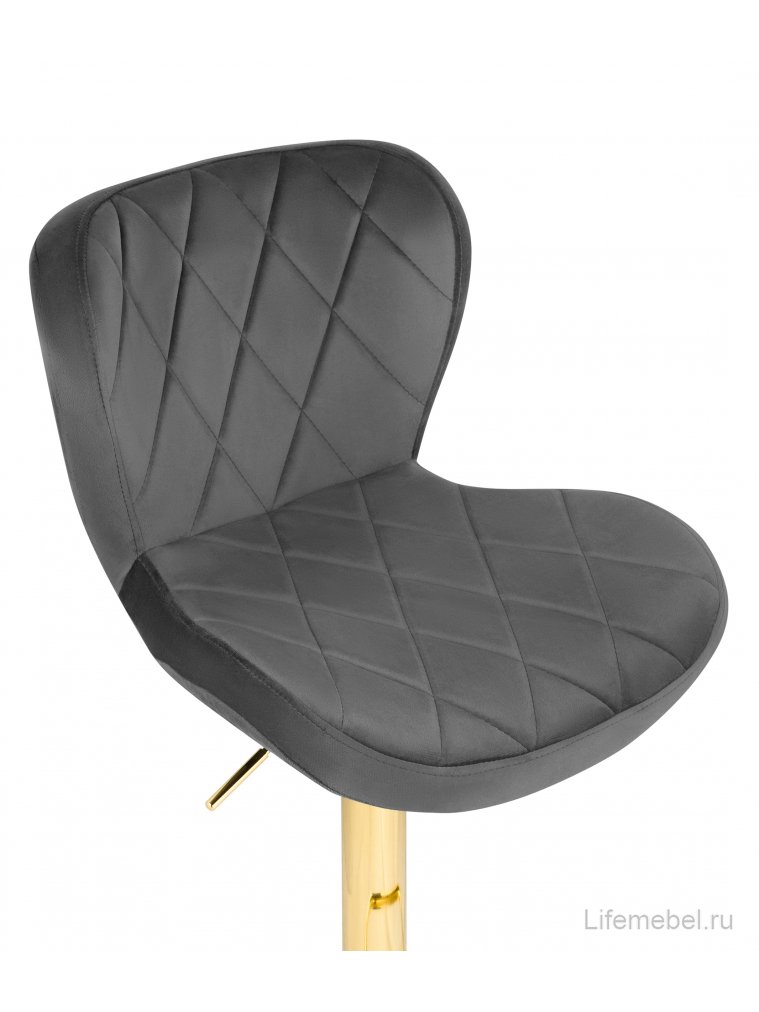 Барный стул Porch dark gray / golden