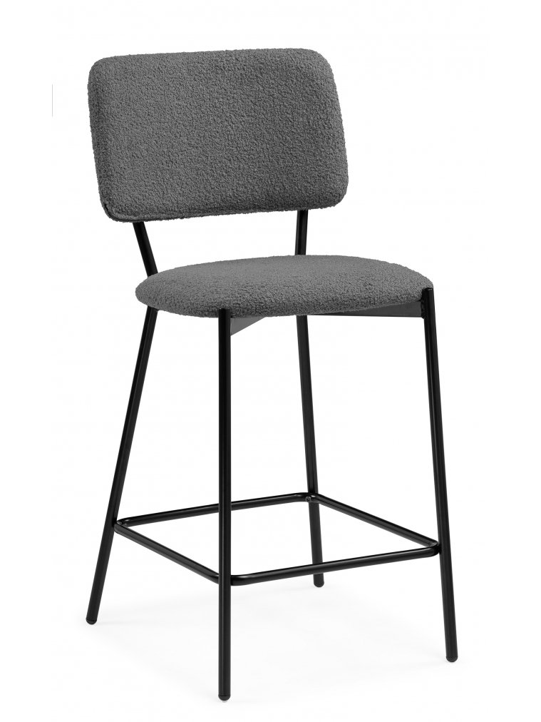 Полубарный стул Reparo bar dark gray / black