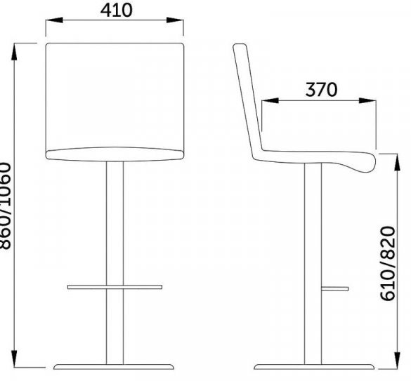 Барный стул Riga серый