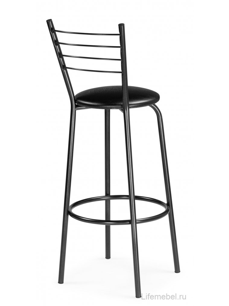 Барный стул Sadov черный / светлый мусс