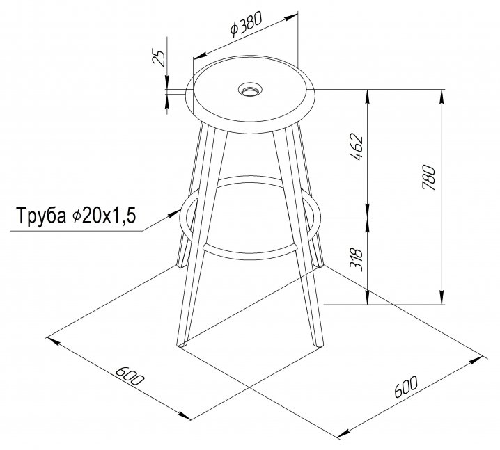 Барный стул Sheffilton SHT-S146 черный