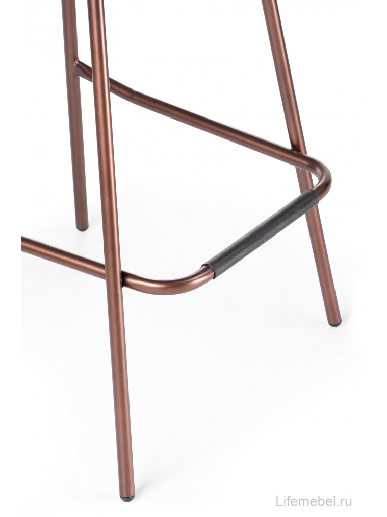 Барный стул SHT-ST19/S29 черный / медный металлик