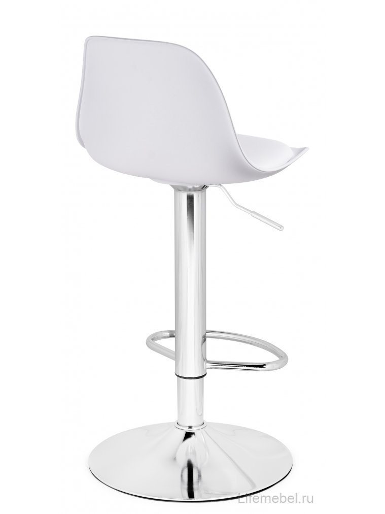 Барный стул Soft white / chrome