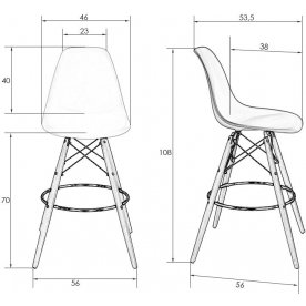 Барный стул Dsw Bar