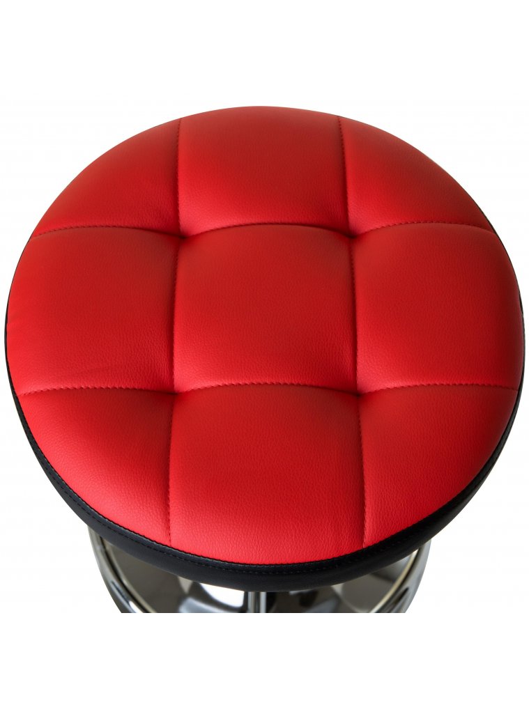 Барный стул 5008-LM Bruno красно-черный / хром