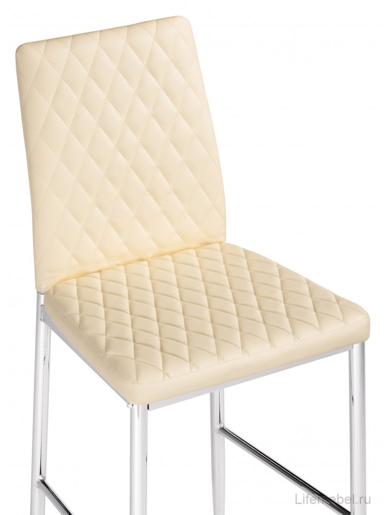 Барный стул Teon beige / chrome