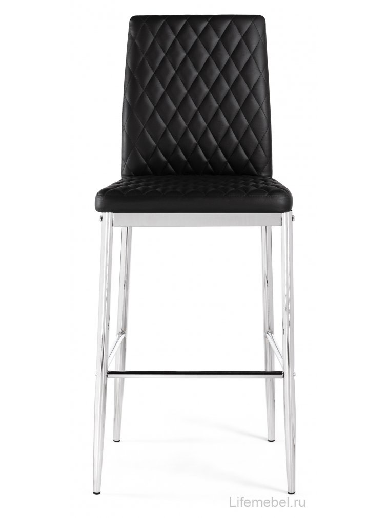 Барный стул Teon black / chrome