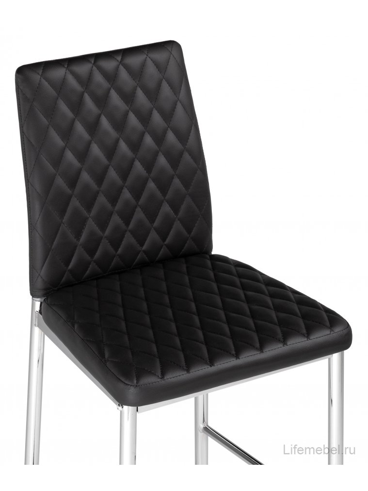 Барный стул Teon black / chrome
