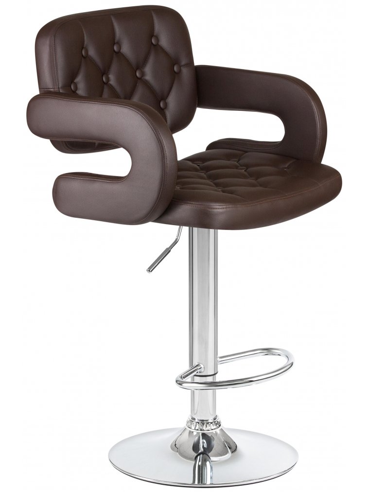 Барный стул 3460-LM Tiesto коричневый / хром