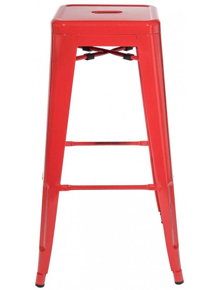Барный стул Тиоли красный глянцевый
