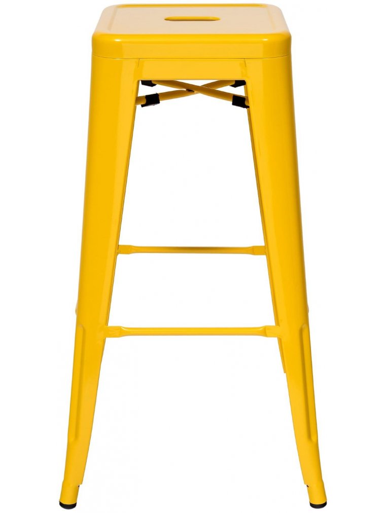 Барный стул Тиоли желтый глянцевый