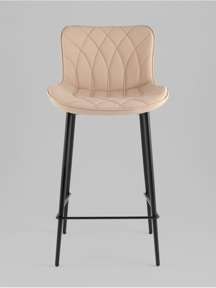 Полубарный стул Сейфорд, экокожа, бежевый