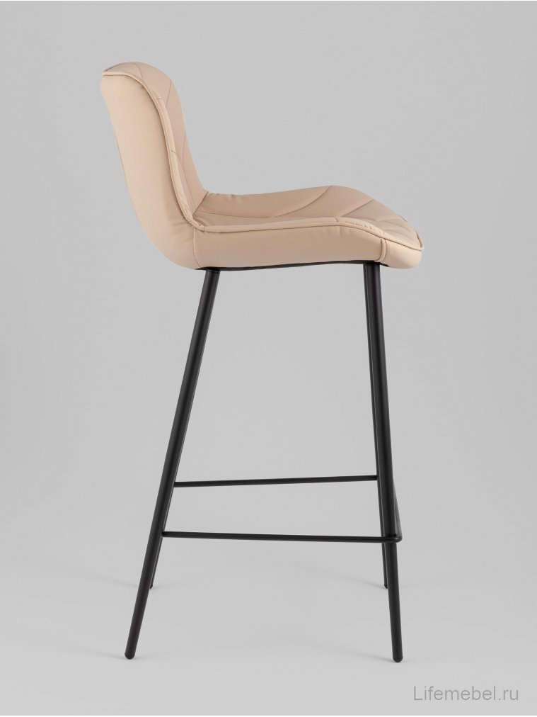 Полубарный стул Сейфорд, экокожа, бежевый