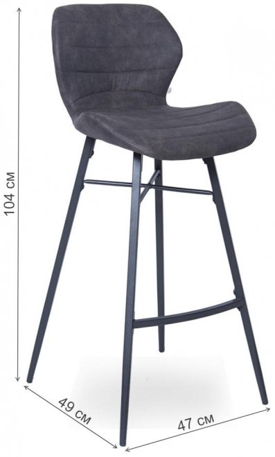 Барный стул WX-7 ткань cowboy 104 / black