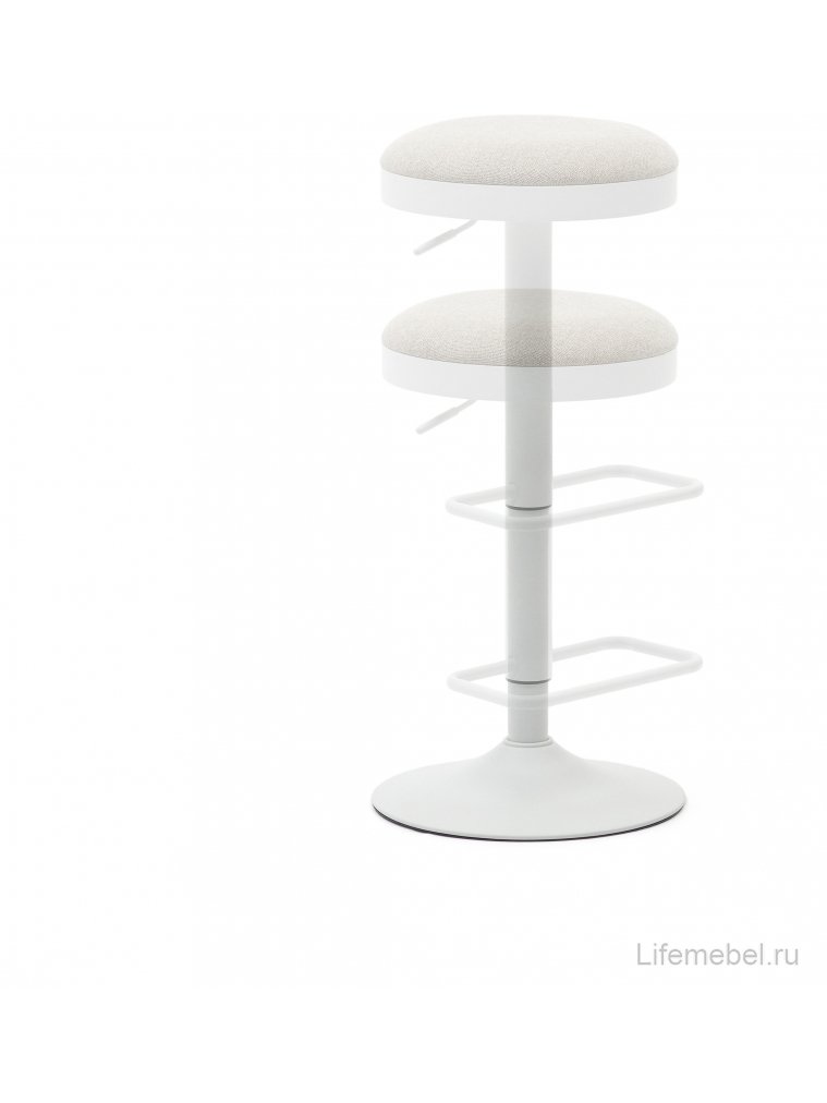 Барный стул Zaib бежевый / белый