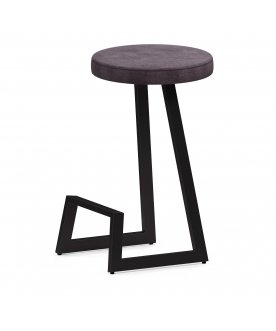 Барный стул Корс-65 софт ткань velur grey/черный