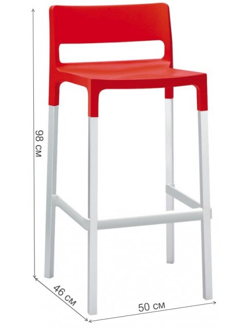 Пластиковый стул Divo красный