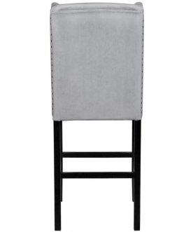 Дизайнерский барный стул Skipton Grey Velvet