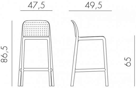 Полубарный стул 003/4034510000 тортора